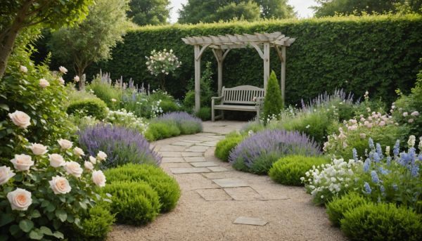Choix des couleurs pour jardin apaisant