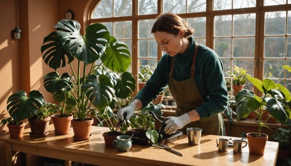 Entretien des plantes en jardin d'hiver